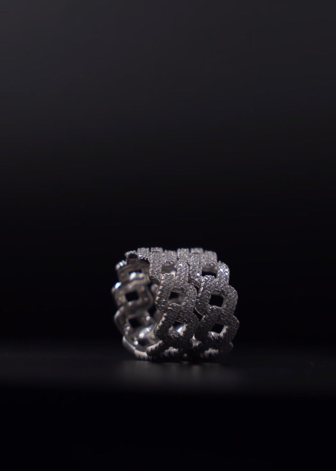 Iced Cuban Link Ring