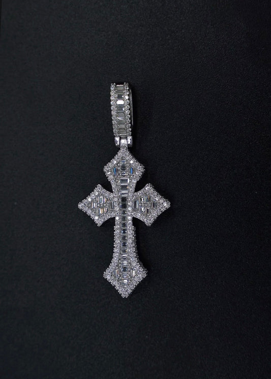 Iced VVS Cross Pendant